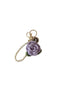 Crochet Bloem Bag Charm Lila