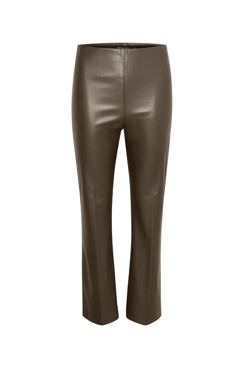 EDEN FAUX LEATHER PANT TAUPE – Envy by Melissa Gorga