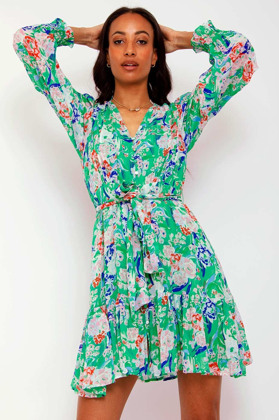 Clem Dress Green Suncoo Paris - Product - Sienna Goodies