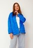 Satin Quilted Jacket Cobalt Blue Sweet Like You