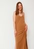 Leslee Thin Straps Dress Toasted Coconut Brown MbyM