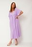 Viscose Maxi V-Neck Dress Lilac Sweet Like You