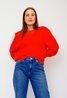 Lola Round Neck Sweater Red Sweet Like You