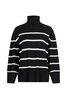 Ruby Stripe Knit Sweater Black Neo Noir