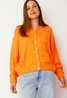 Lauren Short Buttoned Cardigan Fluo Orange Sweet Like You