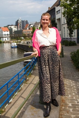 Yara Long Skirt Leopard Neo Noir