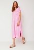 Jolie Terry Soft Midi Dress Pink Sweet Like You