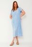 Jolie Terry Soft Midi Dress Blue Sweet Like You