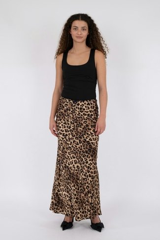 Lola Long Maxi Skirt Leopard Neo Noir