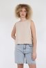 Svetlana Linen Top Beige Neo Noir