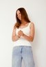 Hanora Knit Tank Top White Neo Noir