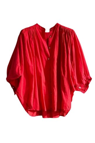 Laurien Wide Sleeve Blouse Red Sweet Like You