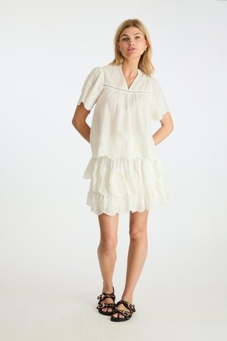 Line Embroidery Skirt Off White Neo Noir